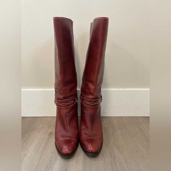 Burgundy Boots - Picture 2 of 6